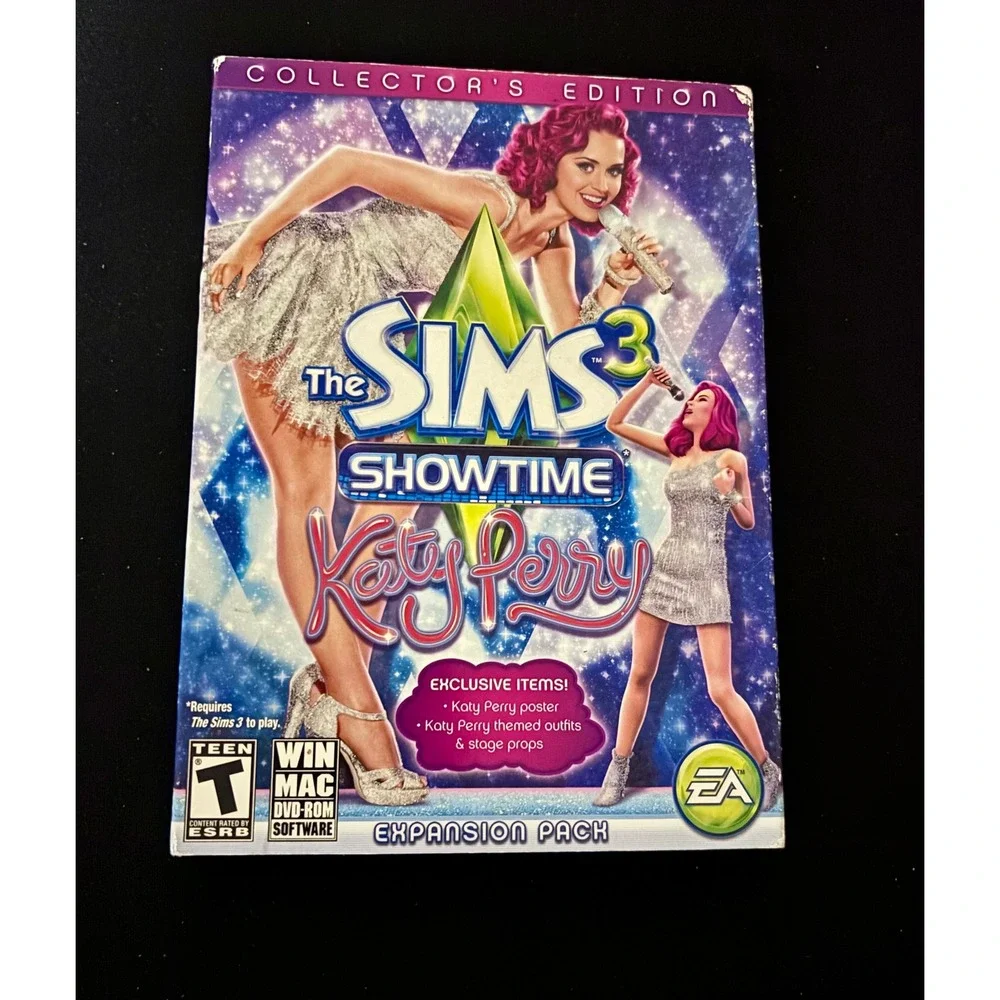 The Sims 3 Showtime Katy Perry Collectors Edition PC Mac Expansion Pack EA Game